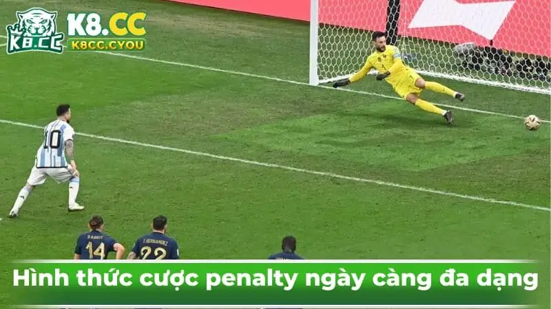 Hình thức cược penalty ngày càng đa dạng